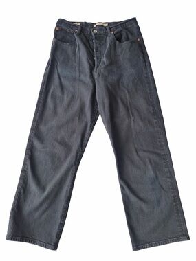 Levi’s Premium Denim Classic Ribcage Straight Ankle Jeans washed out black 30